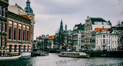 Canal houses in Amsterdam, the Netherlands