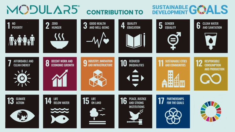 MODULAR5 contribution to the UN Sustainable Development Goals